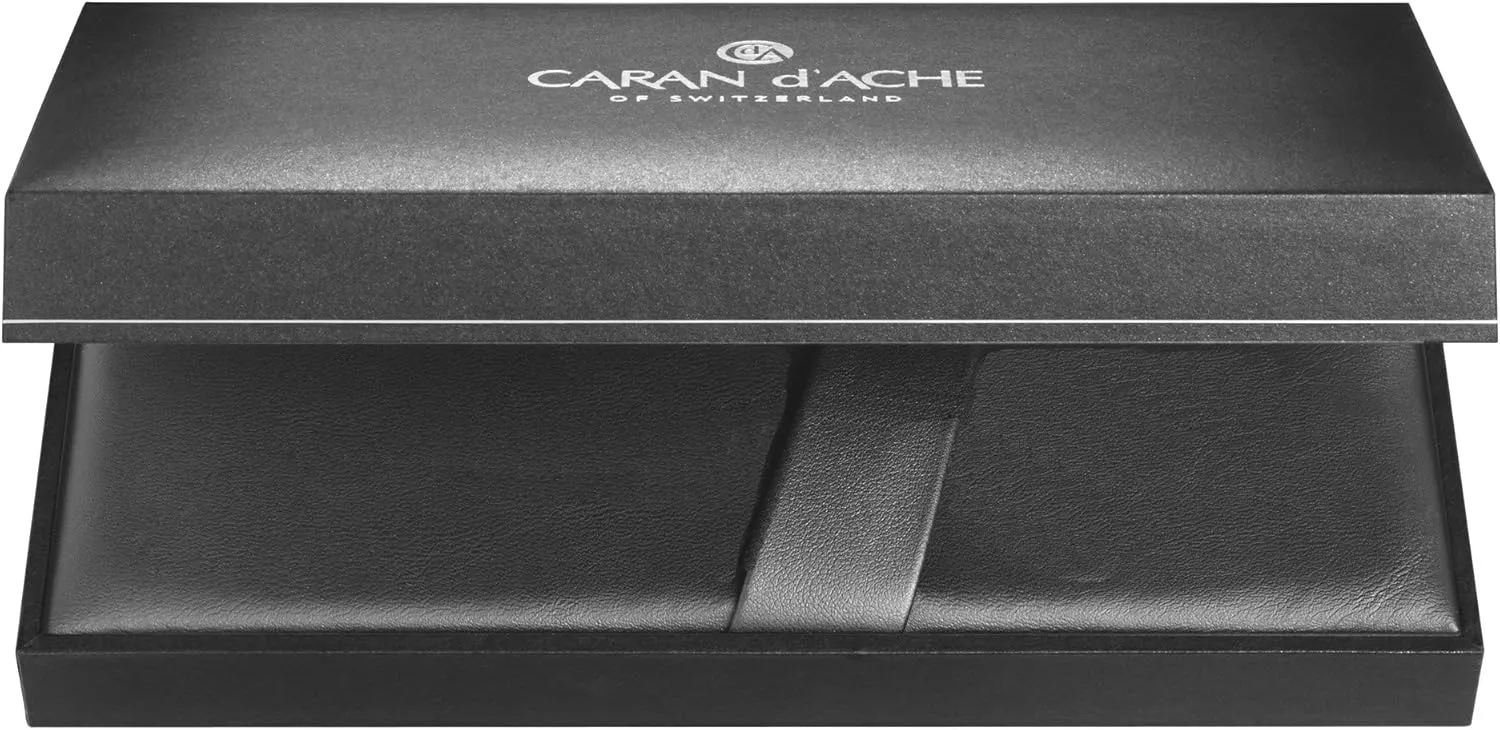 Caran d'Ache Leman Silver Plated Rollerball Pen - Red