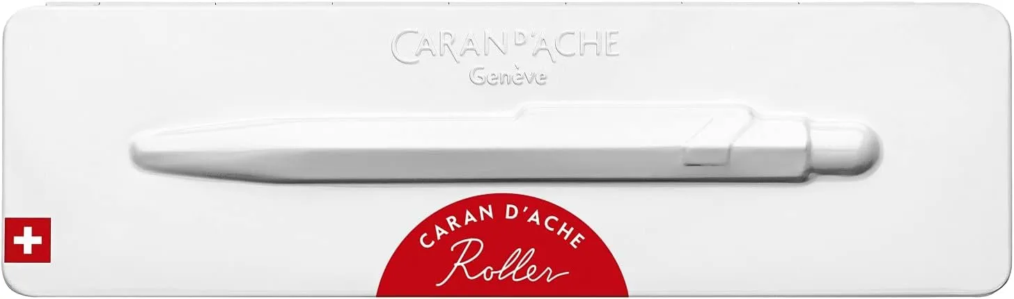 CARAN D'ACHE NF0846-570 Caran d'Ache Ballpoint Pen, Water-based, 849, Matte Red, Slim Pack, Genuine Imported