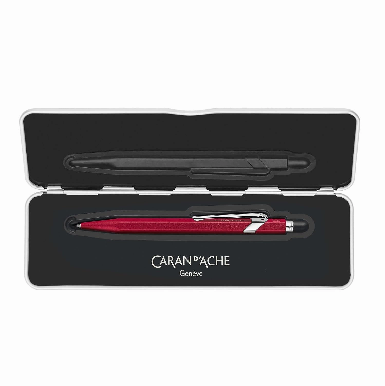 CARAN D'ACHE NF0849-585 Caran d'Ache Ballpoint Pen, Oil-based, 849 Color Matte X, Red, Authentic Imported