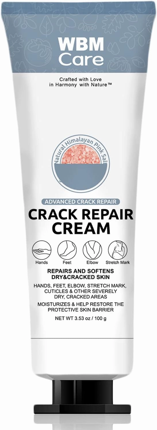 Care Advanced Repair Cream - Heals and Softens Dry & Cracked Skin - Multi-Purpose Skin Moisturizer - 3.53 Oz for Ultimate Hydration, White