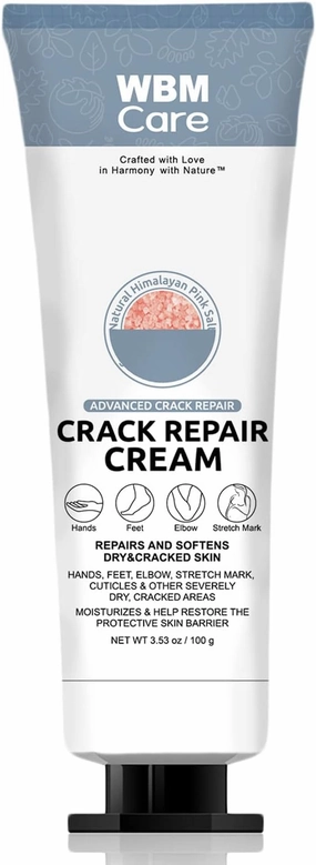 Care Advanced Repair Cream - Heals and Softens Dry & Cracked Skin - Multi-Purpose Skin Moisturizer - 3.53 Oz for Ultimate Hydration, White