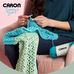 Caron Simply Soft 3-Pack Yarn, 3oz, Gauge 4 Medium Worsted, 100% Acrylic - Light Country Peach - Machine Wash & Dry