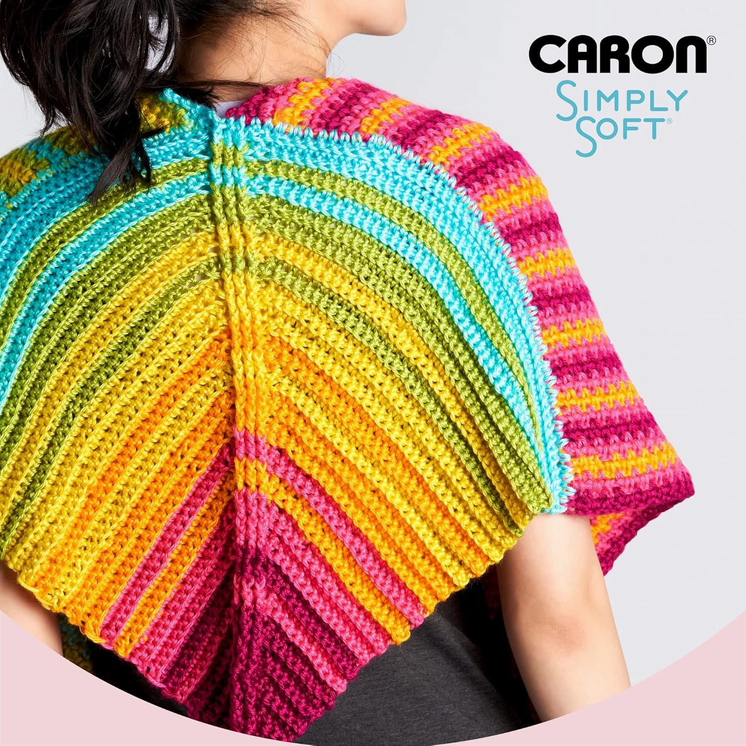 Caron Simply Soft 3-Pack Yarn, 3oz, Gauge 4 Medium Worsted, 100% Acrylic - Light Country Peach - Machine Wash & Dry