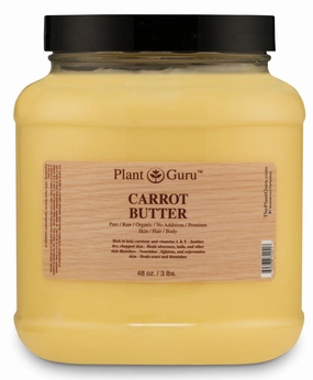 Carrot Butter 3 lb. 100% Pure Raw Fresh Natural Cold Pressed. Skin Body and Hair Moisturizer, DIY Creams, Balms, Lotions, Soaps.