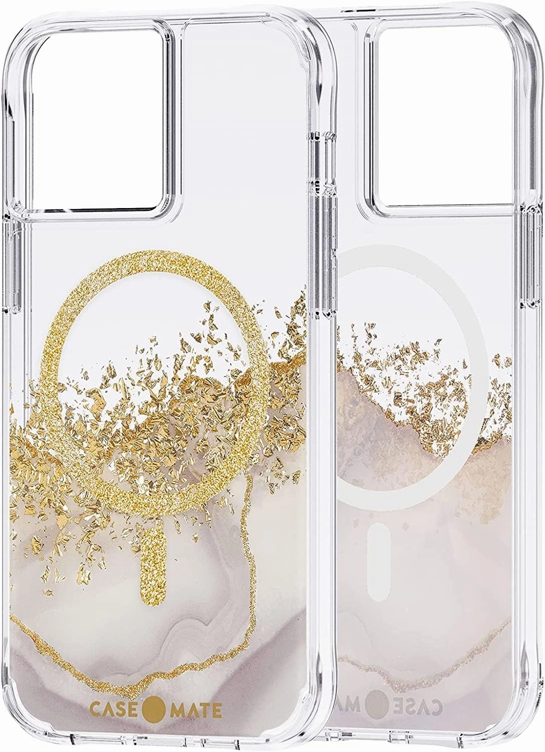 Case-Mate iPhone 13 Pro Max Case for Women [10ft Drop Protection] [Compatible with MagSafe] Karat Marble Phone Cover for iPhone 13 Pro Max - Luxury Bling Glitter Phone Cover - Shockproof, Anti Scratch