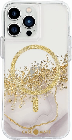 Case-Mate iPhone 13 Pro Max Case for Women [10ft Drop Protection] [Compatible with MagSafe] Karat Marble Phone Cover for iPhone 13 Pro Max - Luxury Bling Glitter Phone Cover - Shockproof, Anti Scratch