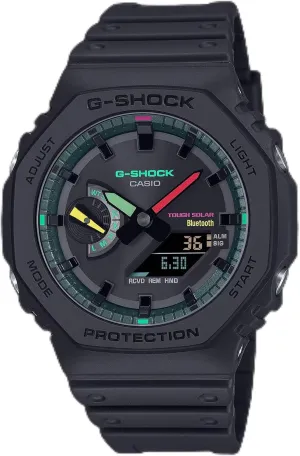 Casio GA-B2100MF-1A 45.40 x 11.90 mm G-Shock Analog Digital Smartphone Link Multi Fluorescent Accents Series Tough Solar 200 m Mens Watch