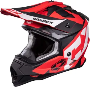 Castle X Mode MX Flow Helmet (Matte Red - 2X-Large)