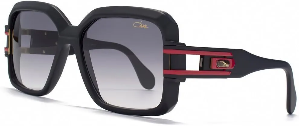 Cazal Legends 623 Sunglasses in Matte Black and Red