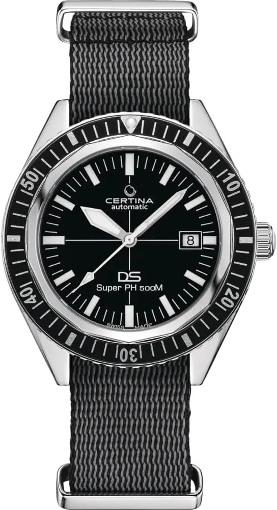 Certina, Mens, DS SUPER PH500M, Stainless Steel, Swiss Automatic, Diving Watch, C0374071805000