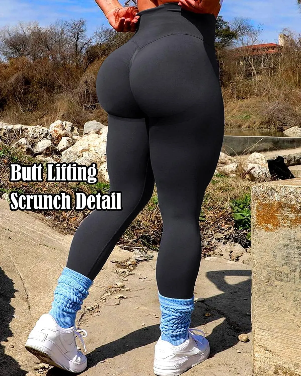 CFR Women's High Waist Workout Seamless Scrunch Booty Leggings Butt Lift Gym Fitness Girl Sport Active Yoga Pants