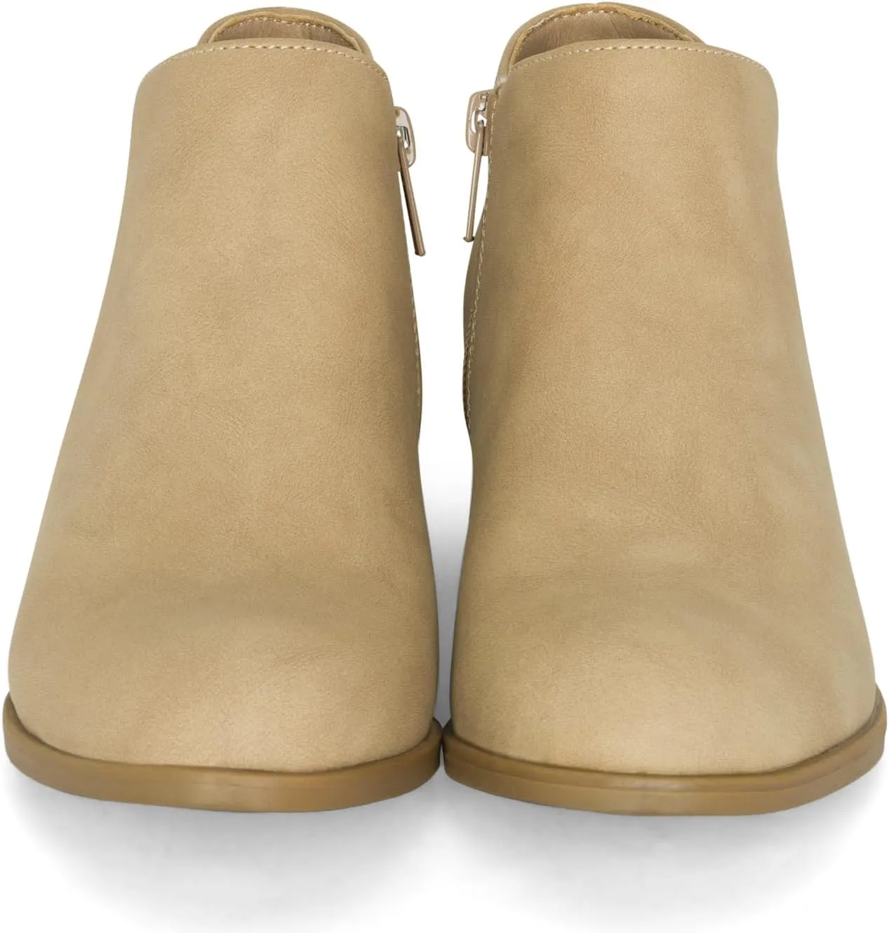 Chariot & Co - Garza IIS- Girls/Kids/Childrens Round Toe Stacked Heel Zipper Western Ankle Boot