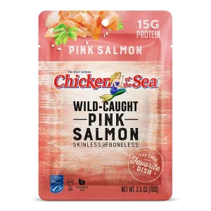 Chicken of the Sea Premium Skinless & Boneless Pink Salmon, 2.5 oz. (Pack of 12), 1 Pack