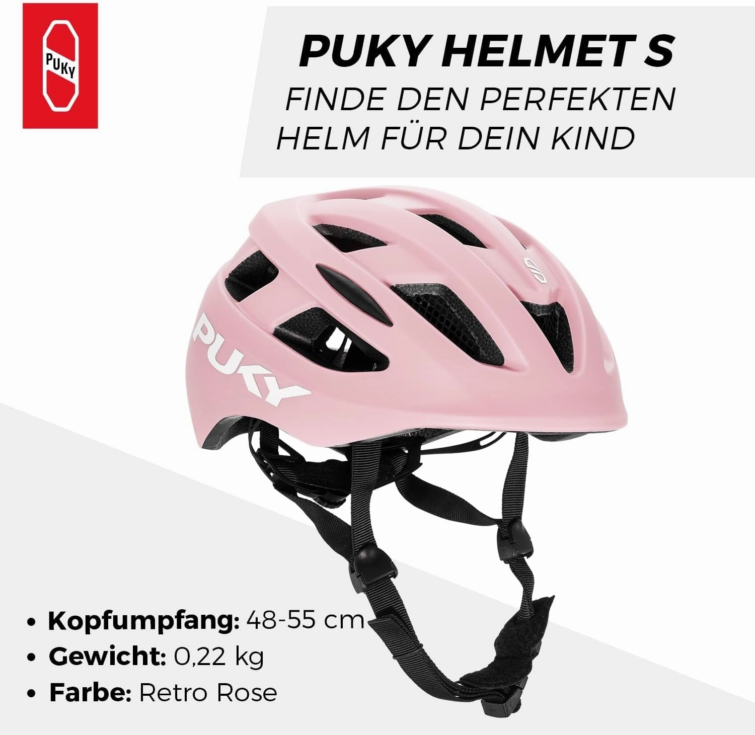 Children's Bicycle Helmet 48-55 cm Light Weight 220 g Maximum Protection and Ventilation 360° Visibility with Light Module Ideal for Safety and Comfort on the Bike
