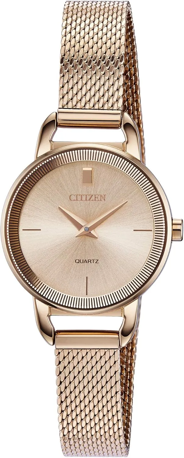 Citizen Quartz Womens Watch, Stainless Steel, Classic, Rose Gold-Tone (Model: EZ7003-51X)