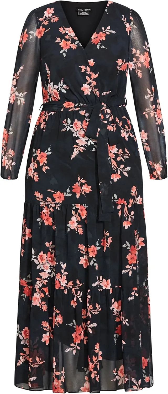 City Chic Women's Maxi Dress-Alicia