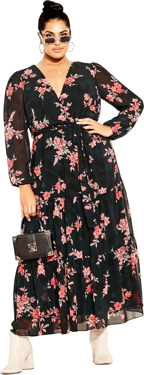 City Chic Women's Maxi Dress-Alicia