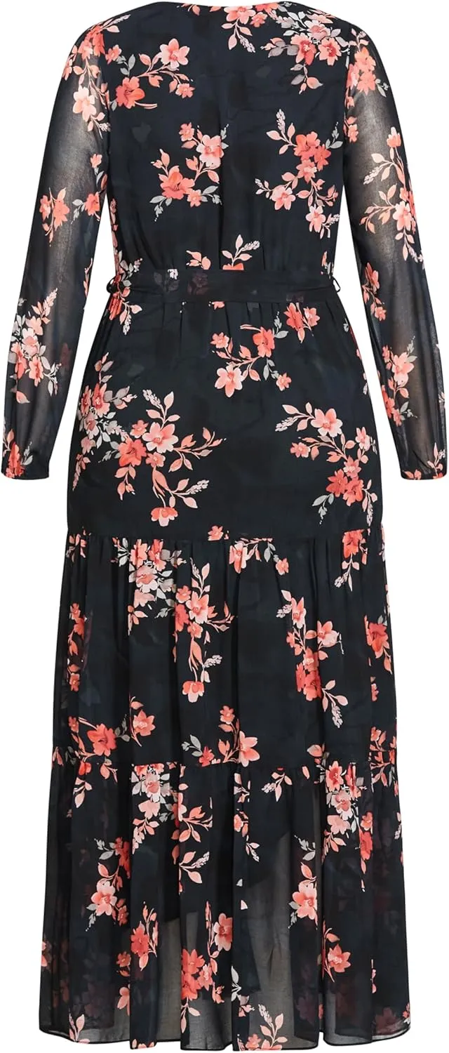 City Chic Women's Maxi Dress-Alicia