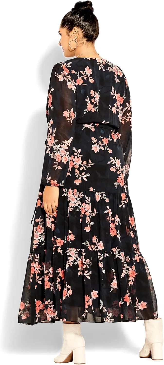 City Chic Women's Maxi Dress-Alicia