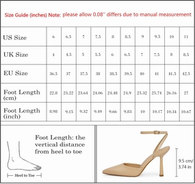 Closed Toe Ankle Strap Heels Women Pumps Pointed Toe Heeled Sandals for Women Stiletto Wedding Dress Shoes