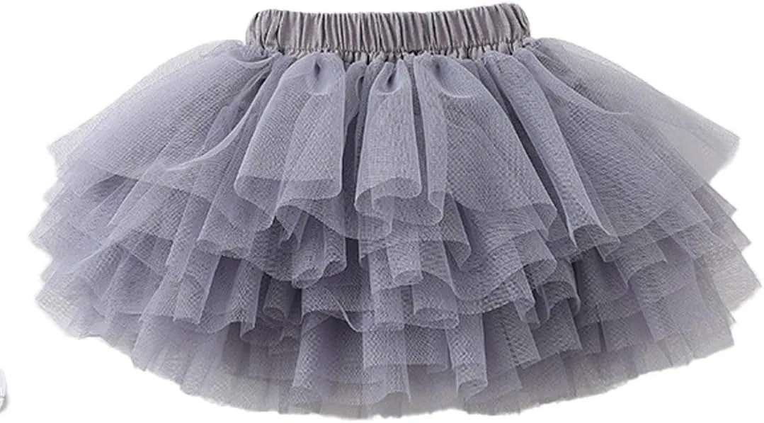 Colorful Childhood Baby Girls' Tutu Skirt Toddler 6 Layered Tulle Tutus 1-8T