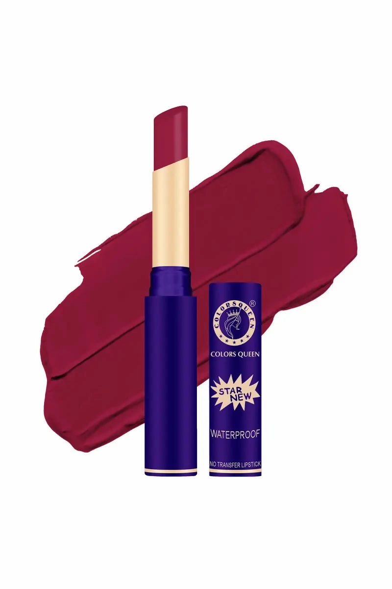 Colors Queen Start New Long Lasting Matte Lipstick (4gm, Bridal Maroon)