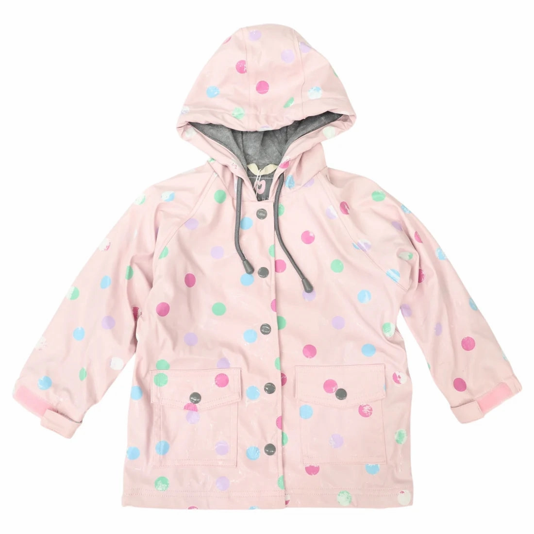 Colour Change Polkadot Raincoat Pink