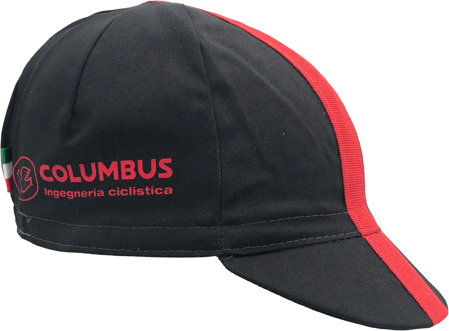 Columbus Standard Cycling Cap, Black/Red, One Size