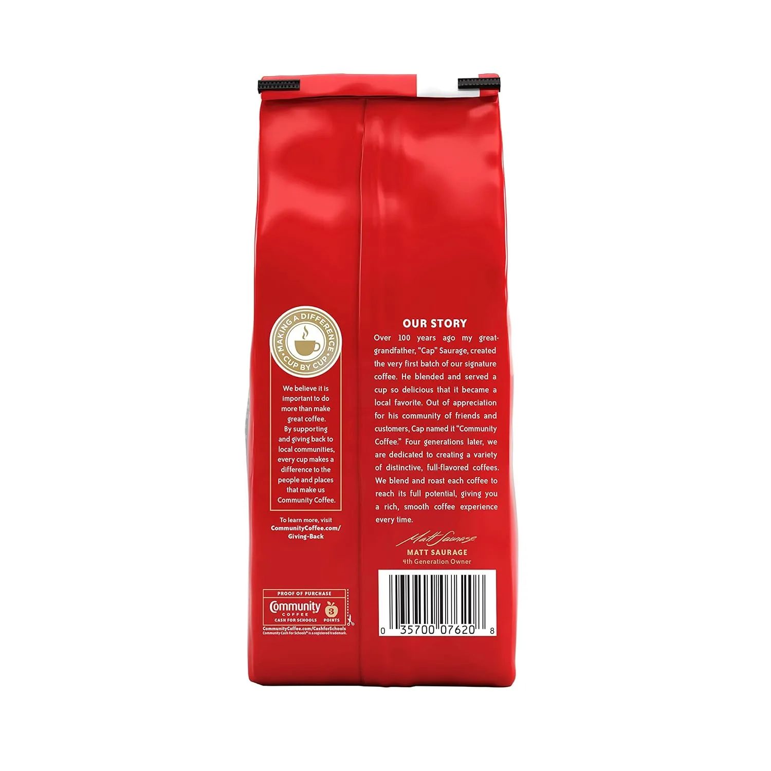 Community Coffee French Roast Ground Coffee, Extra Dark Roast, 32 Ounce Bag (Pack of 4)