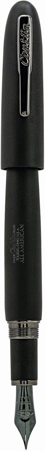 Conklin All American Black Matte/Gunmetal Limited Edition 898 Fountain Pen - M