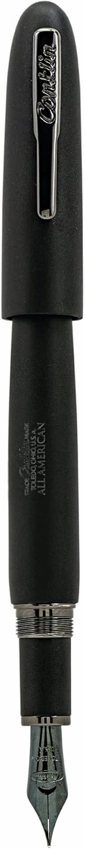 Conklin All American Black Matte/Gunmetal Limited Edition 898 Fountain Pen - M