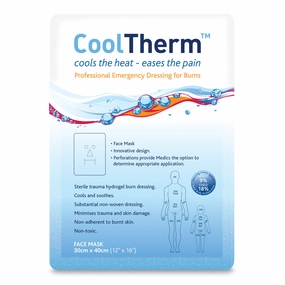 CoolTherm Dual Purpose Face Mask Dressing, Sterile, 30cm x 40cm - Pack of 5
