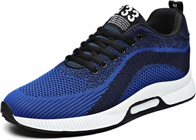Couple Men's Elevator Shoes Men's Casual Mesh Trainers Lightweight Breathable Lace Up Sports Shoes Vintage Mens Sneaker