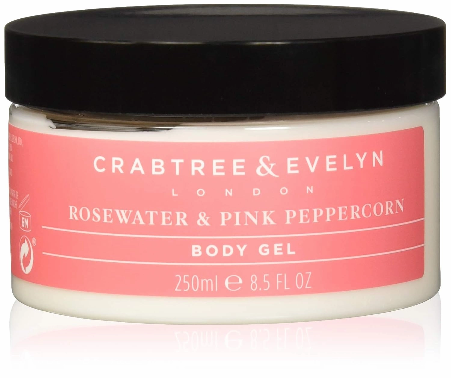 Crabtree & Evelyn Body Gel, Rosewater & Pink Peppercorn, 8.5 Fl Oz
