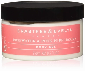 Crabtree & Evelyn Body Gel, Rosewater & Pink Peppercorn, 8.5 Fl Oz