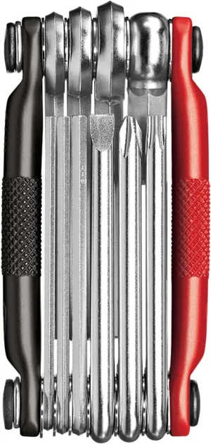 Crankbrothers M10,M-Series Bike Tool, Matte Black/Red, One Size