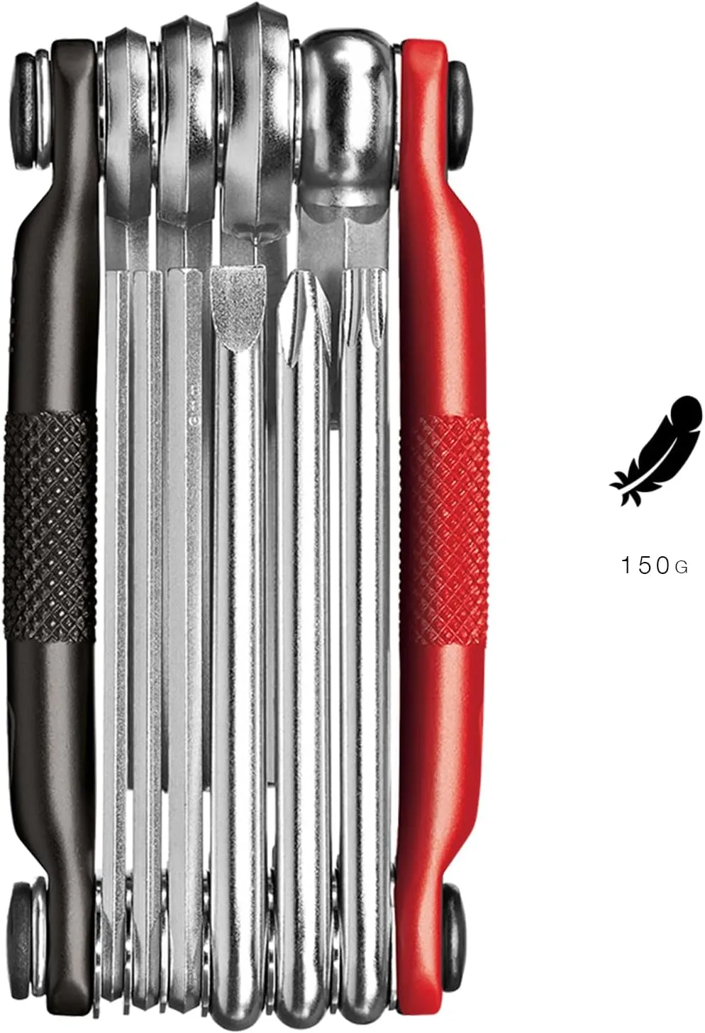 Crankbrothers M10,M-Series Bike Tool, Matte Black/Red, One Size