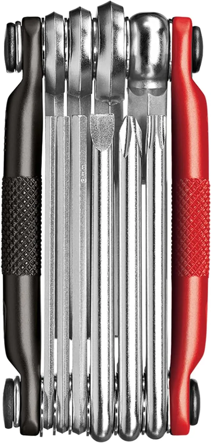 Crankbrothers M10,M-Series Bike Tool, Matte Black/Red, One Size