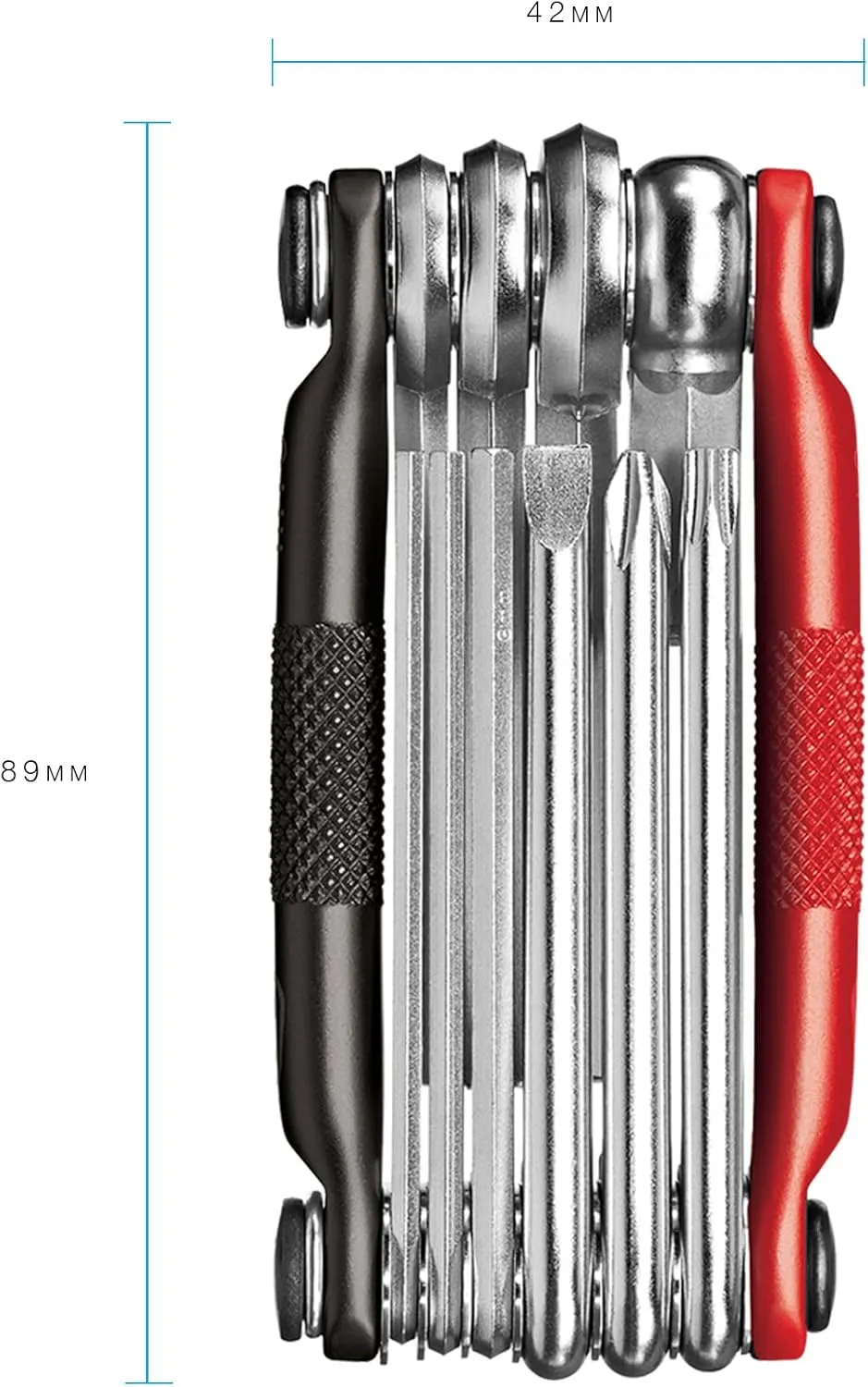 Crankbrothers M10,M-Series Bike Tool, Matte Black/Red, One Size