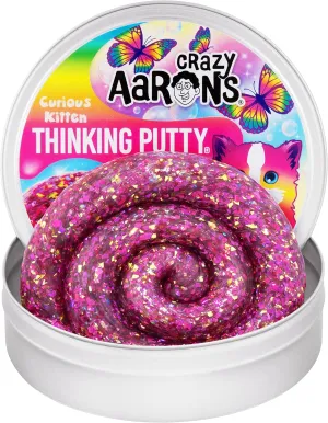 Crazy Aaron's Thinking Putty® - Curious Kitten - Multi-Color Sensory Putty for Kids and Grown ups in a 4" Tin - Creative and Endless Fun, Stress Relief Therapy Toys, Never Dries Out - Made in USA