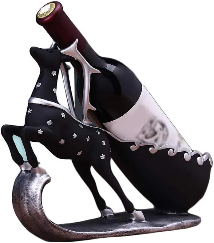 Creative Simplicity Creative Simplicity Wine Rack Decoration Creative Simplicity Wine Cabinet Modern Chinese Simplicity Decoration Creative Housekeeping Bar Wedding Gift HJJ c (B)