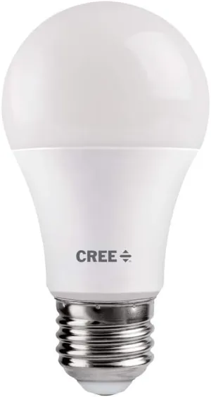 Cree Lighting TA19-04530MDFH25-12DE26-1-12 6-1-12 A19 40W Equivalent LED Bulb (Dimmable) 460 lumens Bright White 3000K, (Pack of 2)