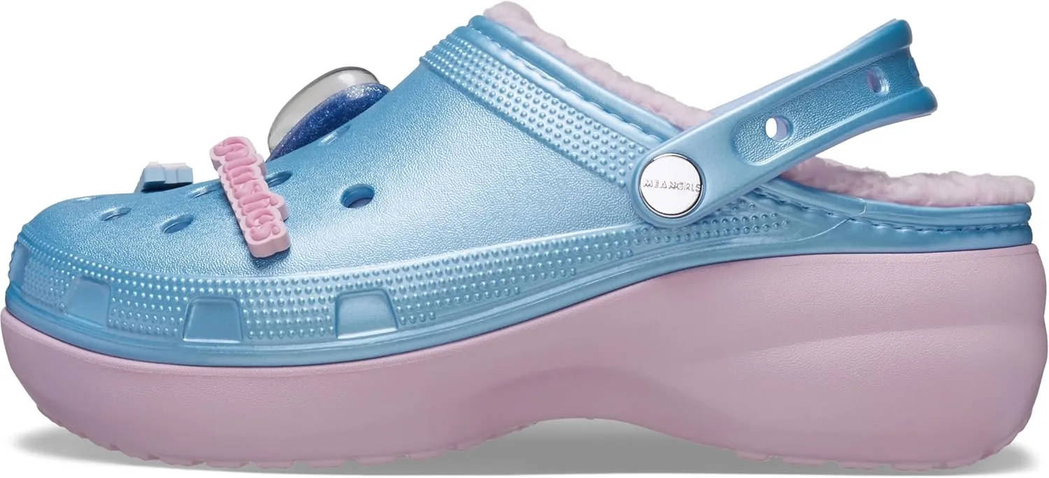 Crocs Women's Mean Girls Classic Platform Clogs, Platform Shoes for Women, Multi
