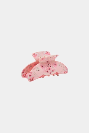 CRYSTALLED HAIR CLASP BLOSSOMS AND BRUSHSTROKES