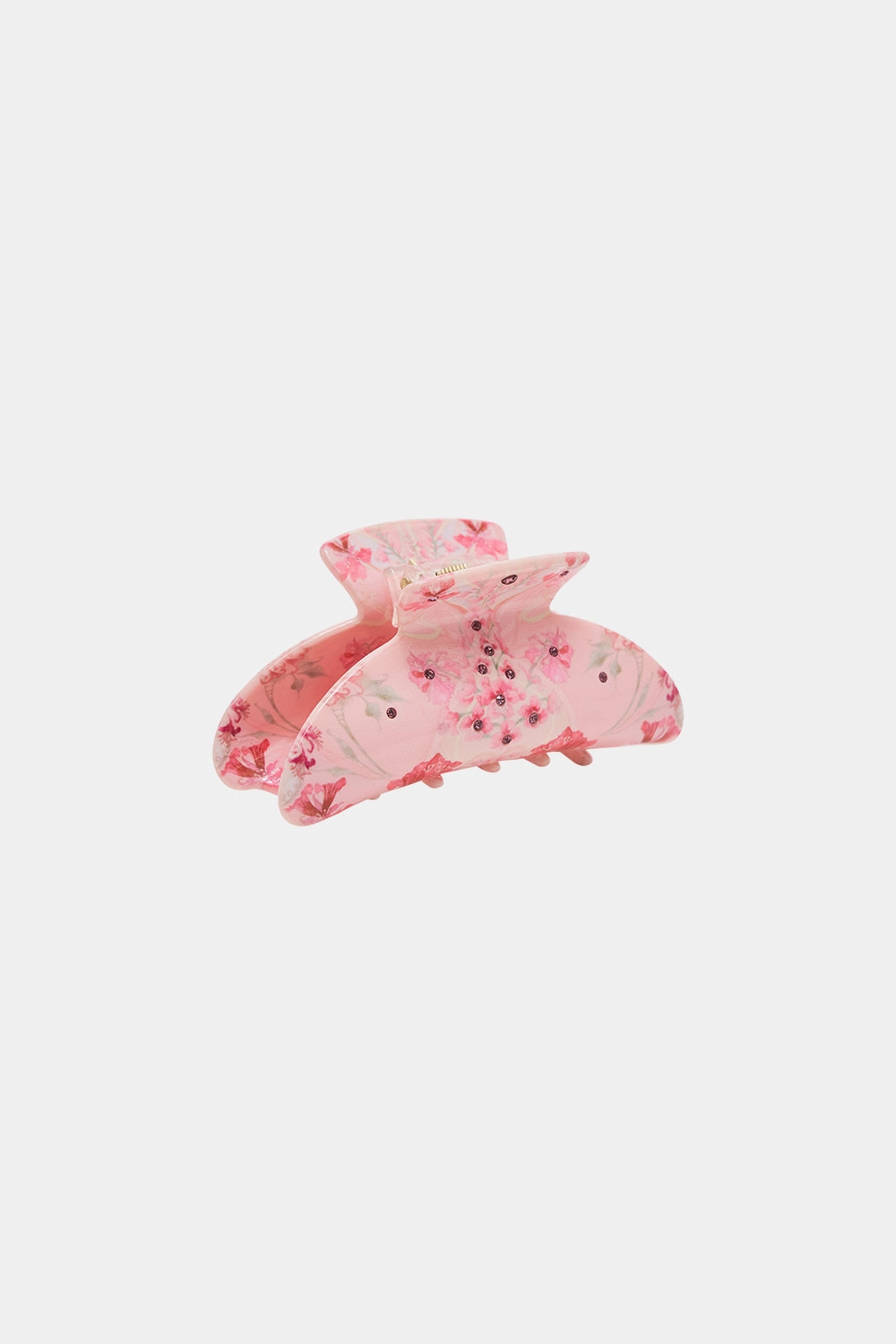 CRYSTALLED HAIR CLASP BLOSSOMS AND BRUSHSTROKES