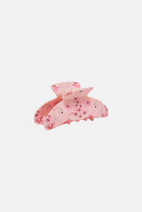 CRYSTALLED HAIR CLASP BLOSSOMS AND BRUSHSTROKES