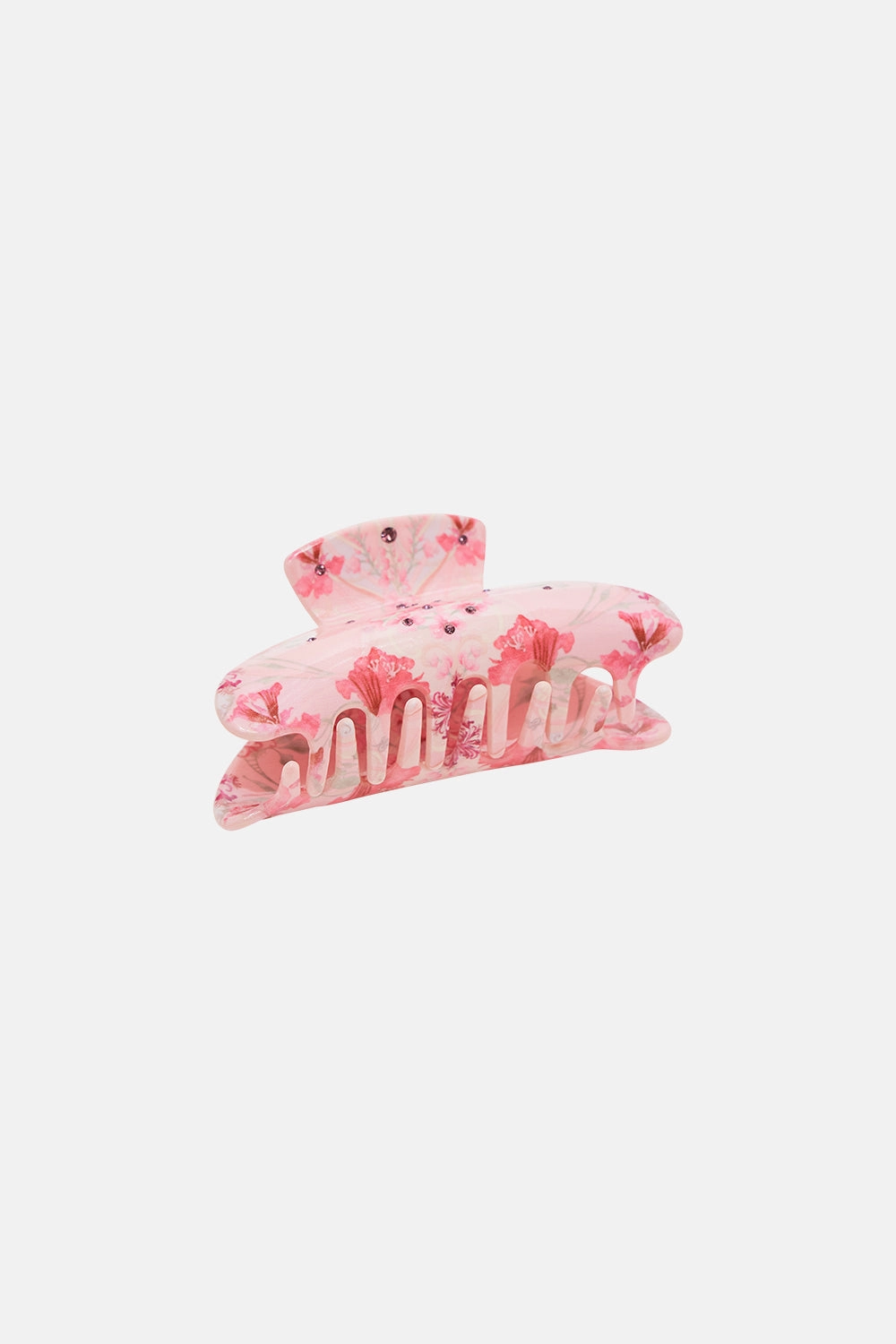 CRYSTALLED HAIR CLASP BLOSSOMS AND BRUSHSTROKES