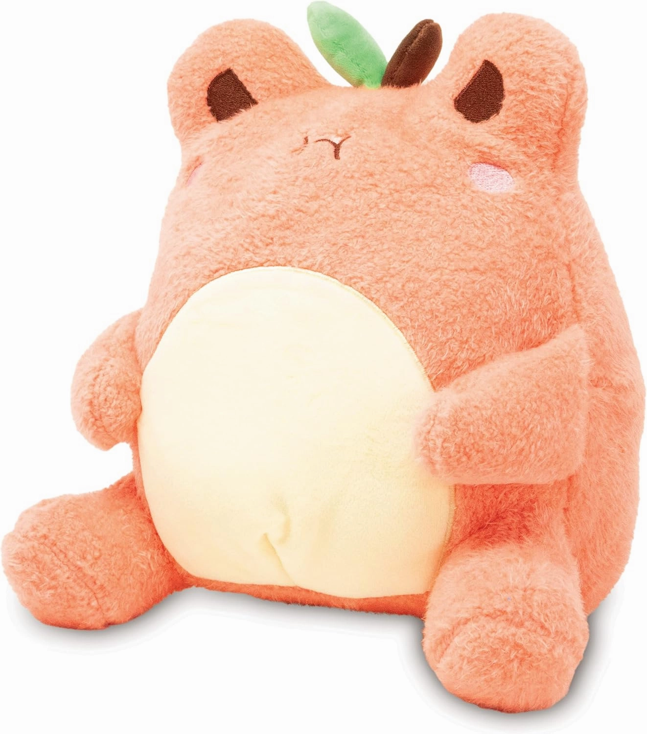 Cuddle Barn PlushGoals - Peach Wawa | Super Soft Cute Kawaii Froggie Dressed As Fruit Collectible Stuffed Animal Plush Toy, 9 inches