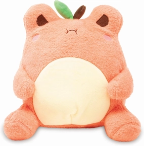 Cuddle Barn PlushGoals - Peach Wawa | Super Soft Cute Kawaii Froggie Dressed As Fruit Collectible Stuffed Animal Plush Toy, 9 inches