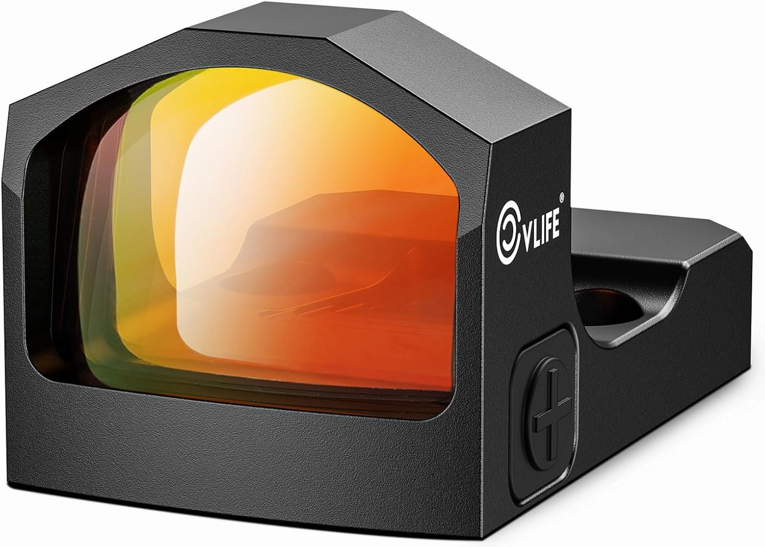 CVLIFE WolfCloak X02 Motion Awake Red Dot Sight for RMR Cut Footprint, 3 MOA Red Dot Open Reflex Optics Sight, 24mm Lens Compact Red Dot Scope with Adapter for MOS & 21mm Picatinny Base
